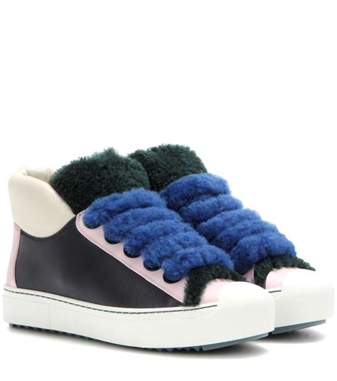 fendi sock shoes white|fendi shearling trimmed sneakers.